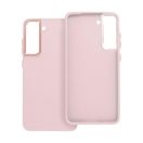 Frame Samsung Galaxy S21 FE közepesen ütésálló tok kameravédő kerettel, rózsaszín