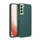 Frame Samsung Galaxy S22 közepesen ütésálló tok kameravédő kerettel, zöld