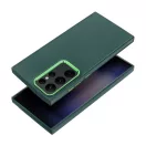Frame Samsung Galaxy S22 Ultra közepesen ütésálló tok kameravédő kerettel, zöld