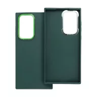   Frame Samsung Galaxy S22 Ultra közepesen ütésálló tok kameravédő kerettel, zöld