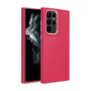 Frame Samsung Galaxy S22 Ultra közepesen ütésálló tok kameravédő kerettel, magenta