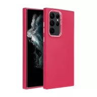   Frame Samsung Galaxy S22 Ultra közepesen ütésálló tok kameravédő kerettel, magenta