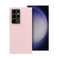   Frame Samsung Galaxy S23 Ultra közepesen ütésálló tok kameravédő kerettel, rózsaszín