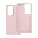 Frame Samsung Galaxy S23 Ultra közepesen ütésálló tok kameravédő kerettel, rózsaszín