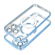   Electro Mag Apple iPhone 12 MagSafe szilikon tok kameravédő-lencsével, kék