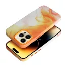 Magsafe műbőr tok Apple iPhone 14 Pro narancs színfolt