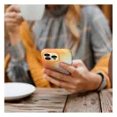 Magsafe műbőr tok Apple iPhone 14 Pro narancs színfolt