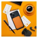 Magsafe kártyatartó eco bőr Apple iPhone, narancs