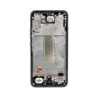   Samsung A346B Galaxy A34 5G kompatibilis LCD kijelző + érintő, kerettel, szürke