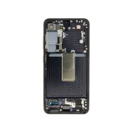   Samsung S911 Galaxy S23 kompatibilis LCD kijelző + érintő, kerettel, fekete