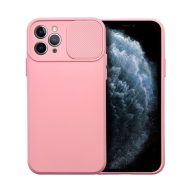  Slide Apple iPhone 11 Pro, kameravédős szilikon tok, rózsaszín
