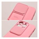 Slide Apple iPhone 11 Pro, kameravédős szilikon tok, rózsaszín