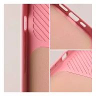   Slide Apple iPhone 12 Pro Max, kameravédős szilikon tok, rózsaszín