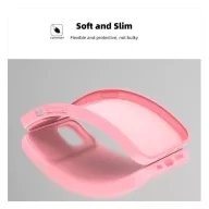   Slide Apple iPhone 13 Pro, kameravédős szilikon tok, rózsaszín
