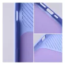 Slide Apple iPhone 14 Plus, kameravédős szilikon tok, levendula