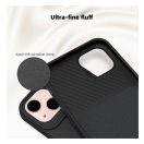 Slide Apple iPhone 14 Pro, kameravédős szilikon tok, fekete