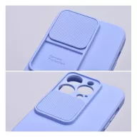   Slide Apple iPhone 14 Pro, kameravédős szilikon tok, levendula