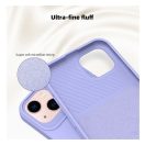 Slide Apple iPhone 14 Pro, kameravédős szilikon tok, levendula