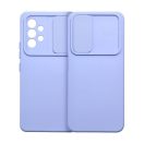 Slide Samsung Galaxy A14 5G/A14 4G, kameravédős szilikon tok, levendula