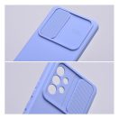 Slide Samsung Galaxy A14 5G/A14 4G, kameravédős szilikon tok, levendula