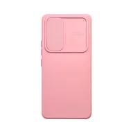   Slide Samsung Galaxy A14 5G/A14 4G, kameravédős szilikon tok, rózsaszín