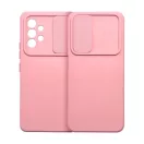 Slide Samsung Galaxy A34 5G, kameravédős szilikon tok, rózsaszín
