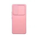 Slide Samsung Galaxy A34 5G, kameravédős szilikon tok, rózsaszín
