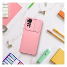 Slide Xiaomi Redmi 12C, kameravédős szilikon tok, rózsaszín