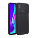 Slide Xiaomi Redmi 9C, kameravédős szilikon tok, fekete