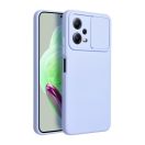 Slide Xiaomi Redmi Note 12 5G, kameravédős szilikon tok, levendula