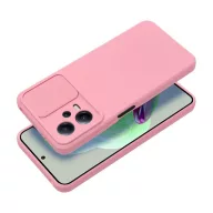  Slide Xiaomi Redmi Note 12 5G, kameravédős szilikon tok, rózsaszín