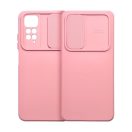 Slide Xiaomi Redmi Note 12 5G, kameravédős szilikon tok, rózsaszín