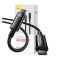 Baseus Tungsten Gold USB-C / USB-C töltő- és adatkábel, 240W, 1m, fekete