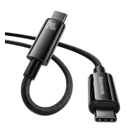   Baseus Tungsten Gold USB-C / USB-C töltő- és adatkábel, 240W, 1m, fekete