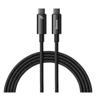   Baseus Tungsten Gold USB-C / USB-C töltő- és adatkábel, 240W, 2m, fekete