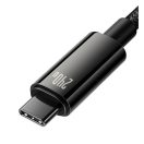 Baseus Tungsten Gold USB-C / USB-C töltő- és adatkábel, 240W, 2m, fekete
