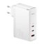 Baseus GaN5 Pro hálózati töltő 2xUSB-C + USB-A, 140W, fehér