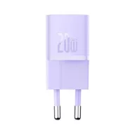Baseus GaN5 Type-C hálózati töltő 20W, lila