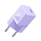 Baseus GaN5 Type-C hálózati töltő 20W, lila