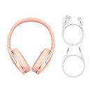 Baseus Encok D02 Pro wireless bluetooth fejhallgató, rózsaszín