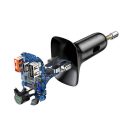 Baseus S-13 autós szivargyújtó töltő és Bluetooth MP3/FM transzmitter, 2XUSB, 1xUSB-C, fekete