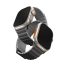 Uniq Revix Premium mágneses szilikon szíj Apple Watch 42/44/45/49mm, fekete/szürke
