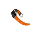 Uniq Linus Airosoft Apple Watch 42/44/45/49mm szilikon szíj, narancs