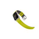 Uniq Linus Airosoft Apple Watch 42/44/45/49mm szilikon szíj, lime zöld