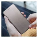 Forcell Elegance oldalra nyíló hátlap tok Apple iPhone 15 Pro Max , szürke