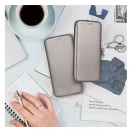 Forcell Elegance oldalra nyíló hátlap tok Apple iPhone 15 Pro Max , szürke