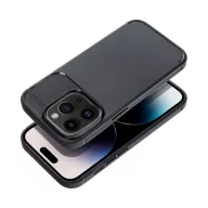   Forcell Carbon Premium Apple iPhone 15 karbon mintás szilikon tok, fekete