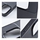Forcell Carbon Premium hátlap tok Apple iPhone 15 Plus karbon mintás szilikon tok, fekete