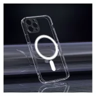 Magsafe szilikon tok Apple iPhone 15, átlátszó