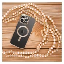 Electro Mag Apple iPhone 15 MagSafe szilikon tok kameravédő-lencsével, arany